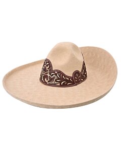 Sombrero Charro Lana Flor WD 11-774 Color Crema