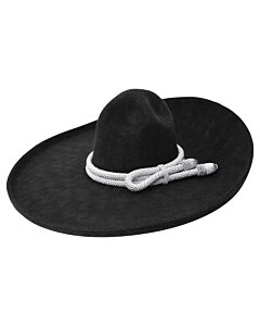 Sombrero Charro Lana Amarra WD 11-772 Negro
