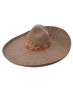 Sombrero Charro Lana Flor WD 11-779 Café