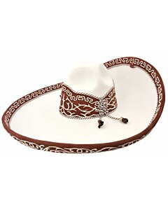Sombrero Charro Galoneado WD 11-780 Color Hueso-Almendra