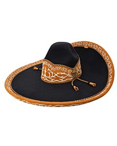 Sombrero Charro Galoneado WD 11-782 Negro-Marrón