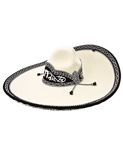 Sombrero Charro Galoneado WD 11-781 Hueso/Negro
