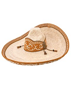 Sombrero Charro Paja WD 739 Color Natural/Marrón
