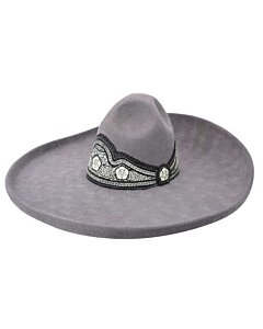 Sombrero Charro Lana WD 11-776 Color Gris Granito