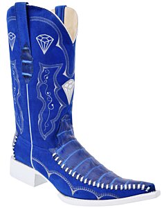 Botas Vaqueras Coco Belly Clón Para Hombre WD 11-097 Azul