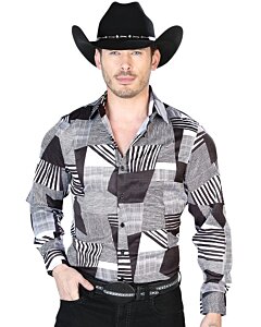 Camisa Color Negro Con Blanco El Señor De Los Cielos 43991