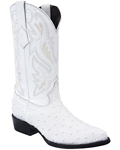 Botas Vaqueras Blancas Piel Imitación Avestruz WD 11-227