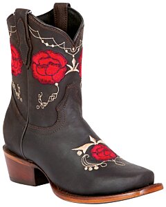 Bota Rodeo Corta De Mujer Color Chocolate El General 41832