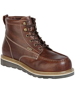 Zapato Waterproof Café Para Trabajo Mocasín Fiber Toe 126422