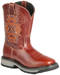 Bota Rodeo Malibu De Trabajo Piel Color Saddle