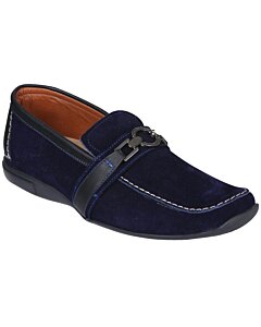 Zapatos Casuales De Gamuza Color Navy Para Hombre Lam 8510
