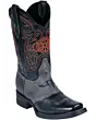 Botas Rodeo Negras Con Antifaz Toro Edición Limitada El General 40668