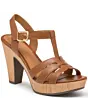 Zapatilla Abierta De Piel Para Mujer Andrea 8036 Color Miel 