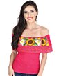 Blusa Bordada Artesanal Olán 601287 Fiusha