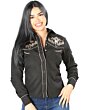 Blusa Vaquera Negra Bordado Bull Skull 126673