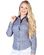 BLUSA VAQUERA CASUAL DE MUJER EL SENOR DE LOS CIELOS EA000902 AZUL/NAVY