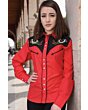 Blusa Vaquera Bordada WD 10-592 Roja
