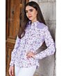 Blusa Vaquera Floreada WD 10-586 Blanco-Vino
