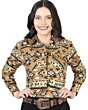 Camisa Vaquera Color Mostaza De Mujer Botonadura De Broche 44421