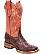 Botas Vaqueras De Mujer Cinceladas Horma Rodeo Americana White Diamonds Boots 10-24 Color Cognac