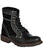 Botas Cortas Agujetas Para Hombre Lamasini 7601 Color Negro