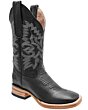 Bota Rodeo Negra Para Mujer Piel Napa WD 11-506
