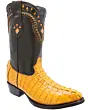 Botas Vaqueras Cocodrilo Horma 900 Color Mantequilla WD 11-197