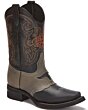 Botas Vaqueras Negras Antifaz Gris Torito Forastero 321-8402