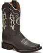 Botas Vaqueras Café Oscuro Suela Cuero 321-8426