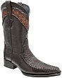Botas Cuello De Toro Color Café Tejida Europea WD 11-158