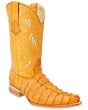 Botas Vaqueras Grabado Cocodrilo Color Mantequilla WD 11-131