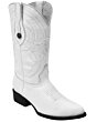 Botas Vaqueras Imitación Venado Color Blanco WD 11-241