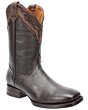 Botas Piel Imitación Venado Americana Color Café WD 11-272