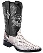 Men's Natural Python Cowboy Boots Toe-400 WD 11-150