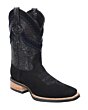 Botas Rodeo White Diamonds Boots Tejidas Nobuck Color Negro 11-323