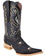 Botas Vaqueras 3X De Mezclilla Negra WD 11-138