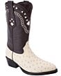 Botas Vaqueras Avestruz Color Hueso WD 11-289