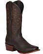 Bota Rodeo Para Dama color Chocolate con costuras decorativas en hilo brilloso