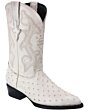 Botas Vaqueras Piel Imitación Avestruz Color Hueso WD 11-226