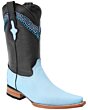 Men's Exotic Lizard Western Boots 3X Baby Blue 11-056