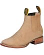 Botines Rodeo Nobuck Suela De Cuero Color Arena El General 126191