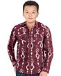 Camisa Vaquera Color Vino Para Niño Lamasini 0107