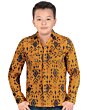 Camisa Vaquera Color Camel Para Niño Lamasini 0107