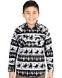 Camisa Vaquera para Niño con Estampado Cowboy en Blanco y Negro, Manga Larga – El General 44495