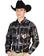 Camisa Negra De Cuadros El Señor De Los Cielos 43839
