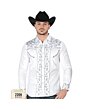 Camisa Vaquera Blanca Botón De Broche Lamasini 2209