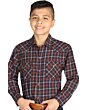 Camisa Vaquera De Niño 42617 Color Negro-Rojo