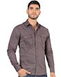Camisa Vaquera Corte Moderno Negra Montero 3300