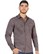 Camisa Vaquera Corte Moderno Negra Montero 3300