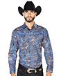 Camisa Estampada Casual El Señor De Los Cielos M/L 43860 Negro-Multi